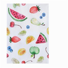 Fruit Summer Vitamin Watercolor Large Garden Flag (two Sides) by Wegoenart