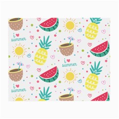 Pineapple And Watermelon Summer Fruit Small Glasses Cloth by Jancukart