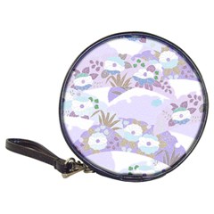 Purple Japanese Pattern Texture Violet Textile Classic 20-cd Wallets by danenraven