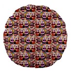 Funny Monsters Teens Collage Large 18  Premium Flano Round Cushions Front
