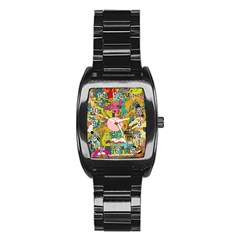 Cartoon Wallpapers Stainless Steel Barrel Watch by Jancukart