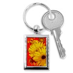 Flower Daisies Bloom Blossom Key Chain (Rectangle) Front