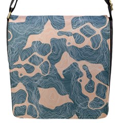 Abstract Art Line Lines Pattern Texture Flap Closure Messenger Bag (s) by Wegoenart