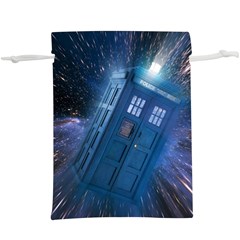 Doctor Who Tardis  Lightweight Drawstring Pouch (xl) by danenraven