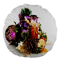 Christmas Decorations Large 18  Premium Round Cushions by artworkshop