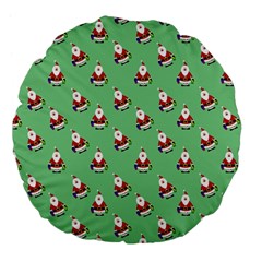 Christmas-santaclaus Large 18  Premium Flano Round Cushions by nateshop