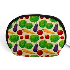 Food Illustration Pattern Texture Accessory Pouch (medium) by Ravend