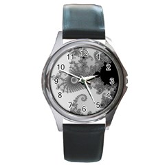 Apple Males Almond Bread Abstract Round Metal Watch by danenraven