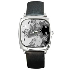 Apple Males Almond Bread Abstract Square Metal Watch by danenraven
