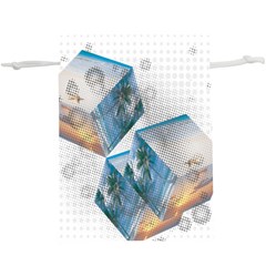 Cubes 3d Mockup Dots Game Cutout  Lightweight Drawstring Pouch (xl) by danenraven