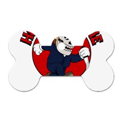 Halloween Dog Tag Bone (two Sides) by Sparkle