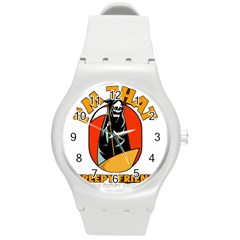 Halloween Round Plastic Sport Watch (m) by Sparkle