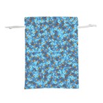 Angry baby chicken illustration random pattern Lightweight Drawstring Pouch (L) Front