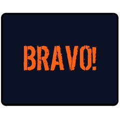 Bravo! Italian Saying Double Sided Fleece Blanket (medium)  by ConteMonfrey