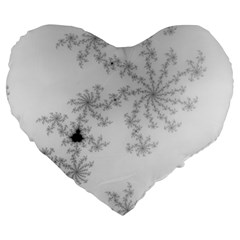 Mandelbrot Apple Males Mathematics Large 19  Premium Flano Heart Shape Cushions by Jancukart