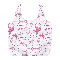 Cute-girly-seamless-pattern Full Print Recycle Bag (l) by Jancukart