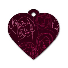 Im Only Woman Dog Tag Heart (two Sides) by ConteMonfrey