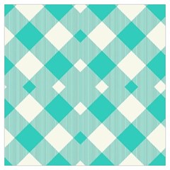 Diagonal Blue Torquoise Lightweight Scarf  by ConteMonfrey