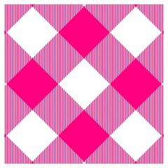 Pink And White Diagonal Plaids Lightweight Scarf  by ConteMonfrey