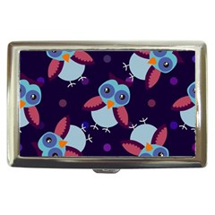 Owl Pattern Background Cigarette Money Case by Wegoenart