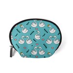 Elegant swan pattern design Accessory Pouch (Small) Back