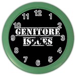 Genitore Issues  Color Wall Clock Front