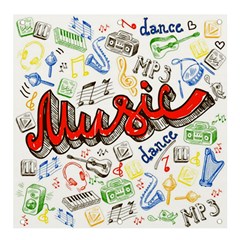 Music-color-elements Banner And Sign 4  X 4  by Wegoenart