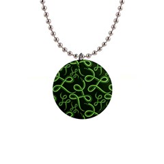 Snakes Seamless Pattern 1  Button Necklace by Wegoenart
