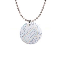 Abstract Colorful Topographic Map Design Vector 1  Button Necklace by Wegoenart