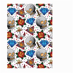 Full Color Flash Tattoo Patterns Large Garden Flag (two Sides) by Wegoenart