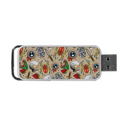 Tattoo Pattern Portable Usb Flash (one Side) by Wegoenart