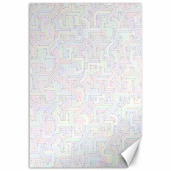 Computer Cyber Circuitry Circuits Electronic Canvas 12  X 18  by Jancukart