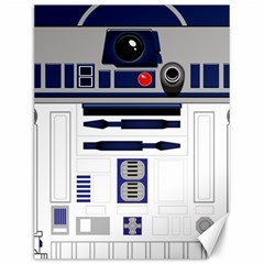 Robot R2d2 R2 D2 Pattern Canvas 12  X 16  by Jancukart