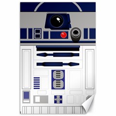 Robot R2d2 R2 D2 Pattern Canvas 20  X 30  by Jancukart