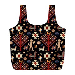 Carpet-symbols Full Print Recycle Bag (l) by Gohar