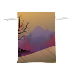 Landscape Illustration Nature Sky Lightweight Drawstring Pouch (m) by Wegoenart