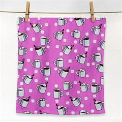 Coffee Chocolate Milk Drink Hot Face Towel by Wegoenart