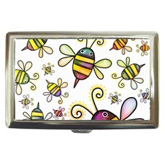 Bee Doodle Cartoon Cigarette Money Case by Wegoenart