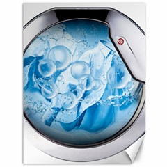 Silver Framed Washing Machine Animated Canvas 36  X 48  by Jancukart