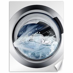 Gray Washing Machine Illustration Canvas 18  X 24  by Jancukart