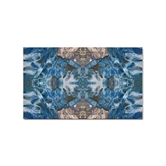 Turquoise Symmetry Sticker Rectangular (10 Pack) by kaleidomarblingart