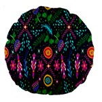 Pattern Nature Design Large 18  Premium Round Cushions Front
