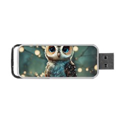 Owl Bird Bird Of Prey Ornithology Animal Portable Usb Flash (two Sides) by Pakemis