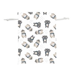 Cute Seamless Pattern With Koala Panda Bear Lightweight Drawstring Pouch (l) by Pakemis