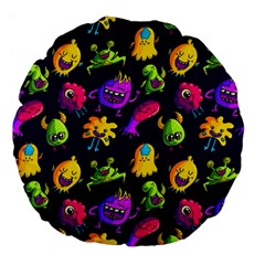Space Patterns Large 18  Premium Flano Round Cushions by Pakemis