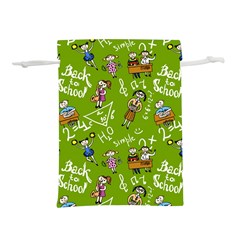 Seamless Pattern With Kids Lightweight Drawstring Pouch (m) by Pakemis