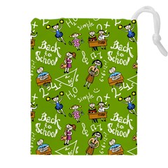 Seamless Pattern With Kids Drawstring Pouch (4xl) by Pakemis