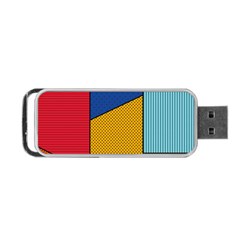 Dotted Colors Background Pop Art Style Vector Portable Usb Flash (two Sides) by Pakemis