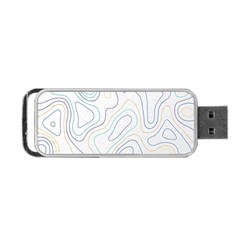 Abstract Colorful Topographic Map Design Vector Portable Usb Flash (two Sides) by Pakemis