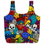 Graffiti Characters Seamless Pattern Full Print Recycle Bag (XXL) Back